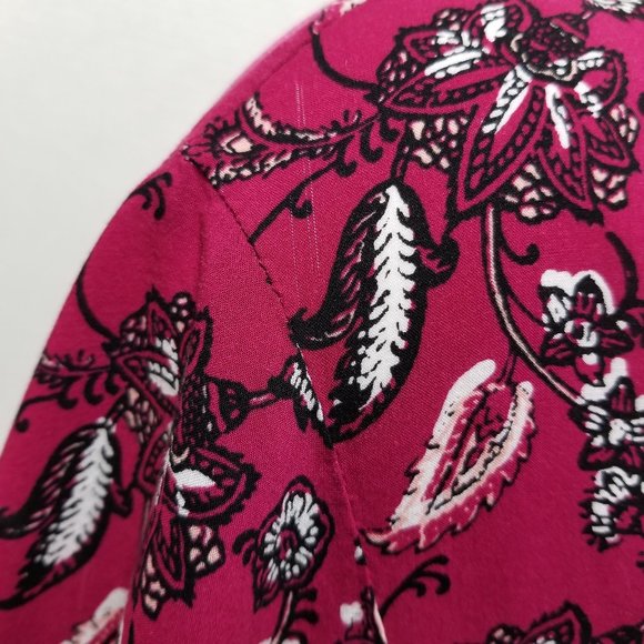 Torrid top 00/0 Border Print Cropped Kimono open front cardigan floral paisley - Picture 5 of 15